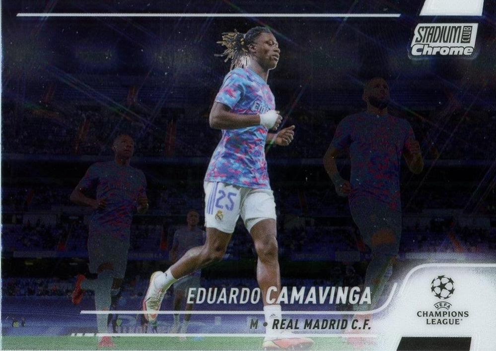 Eduardo Camavinga 2021 Topps Stadium Club Chrome UEFA 89