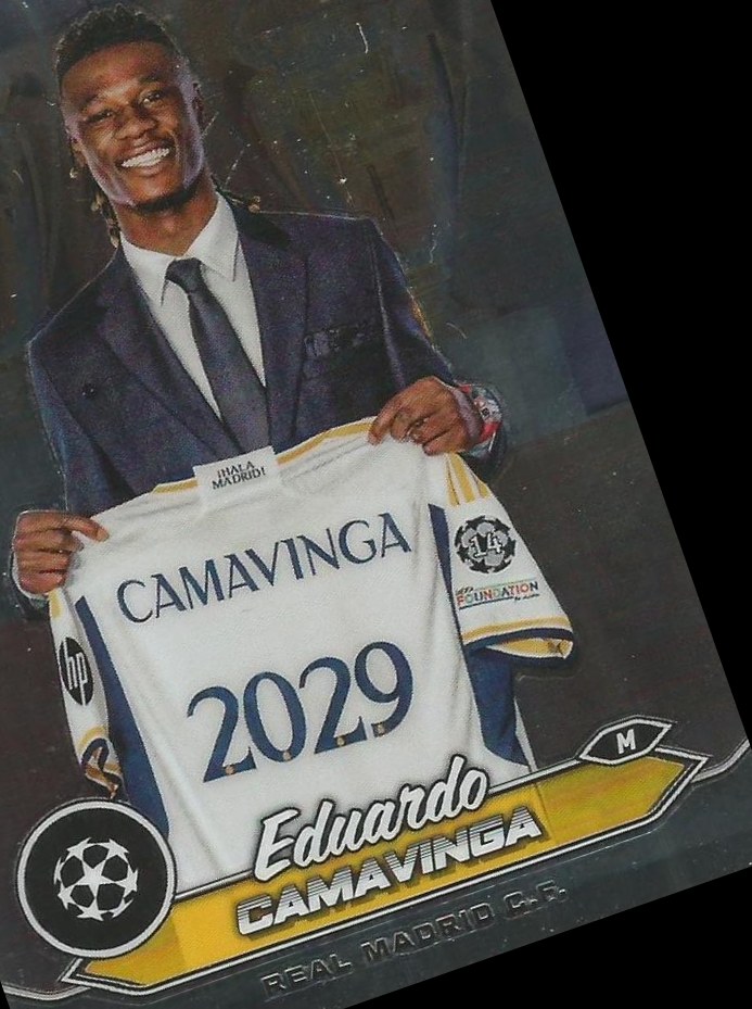 Eduardo Camavinga 2023 Topps Stadium Club Chrome UEFA Champions League