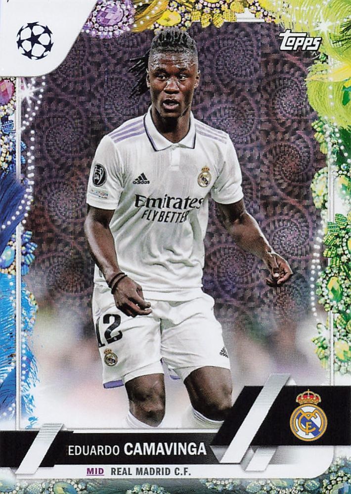 Eduardo Camavinga 2022 Topps UEFA Club Competitions Carnaval Edition