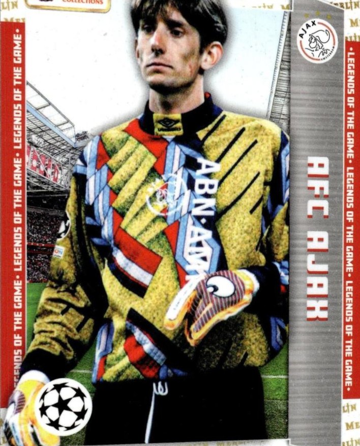 Edwin van der Sar 2023 Topps Merlin Heritage UEFA Club Competitions