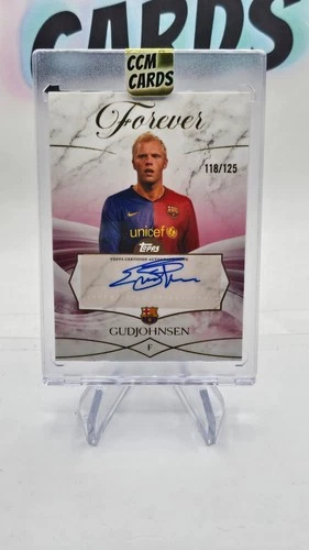 Eidur Gudjohnsen 2025 Topps Barcelona Forever Burgundy /125