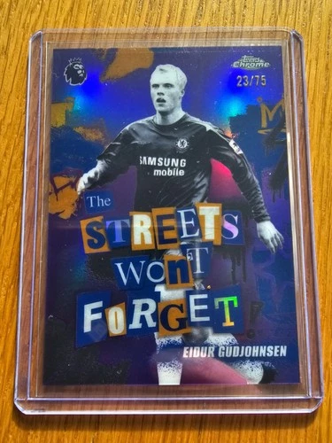 Eidur Gudjohnsen 2026 Topps Chrome Sapphire 23/75