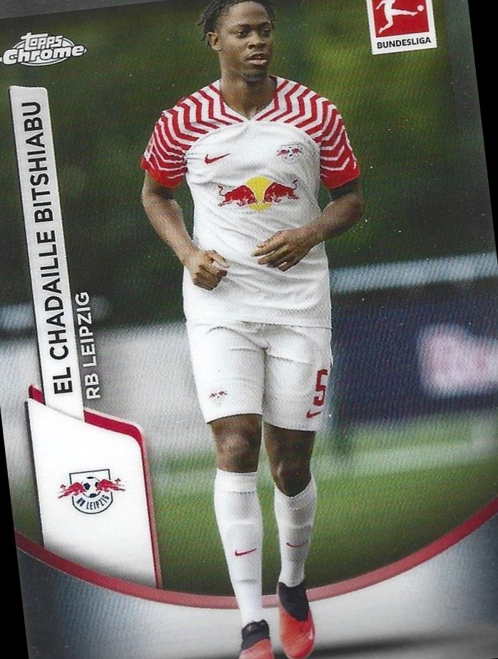 El Chadaille Bitshiabu 2023 Topps Chrome Bundesliga
