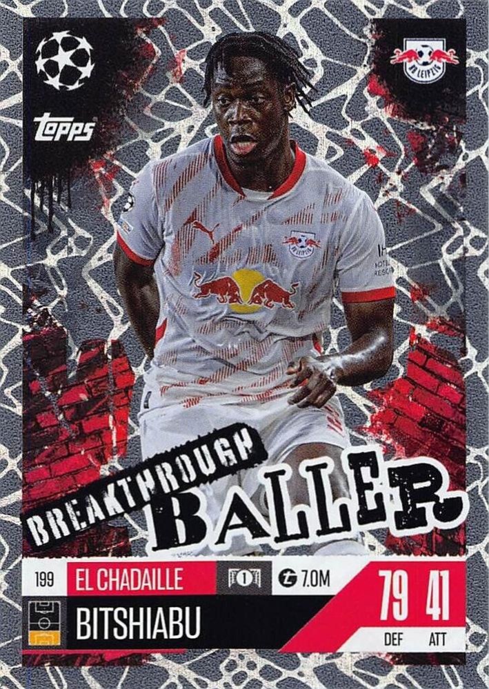 El Chadaille Bitshiabu 2024 Topps Match Attax UEFA Club Competitions Extra