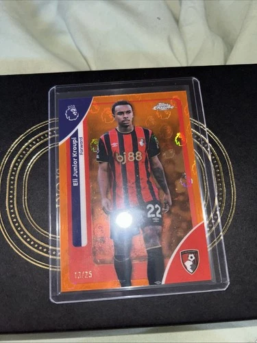 Eli Junior Kroupi 2025 Topps Chrome Premier League Sapphire /25