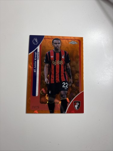 Eli Junior Kroupi 2025 Topps Chrome Orange Logofractor /25