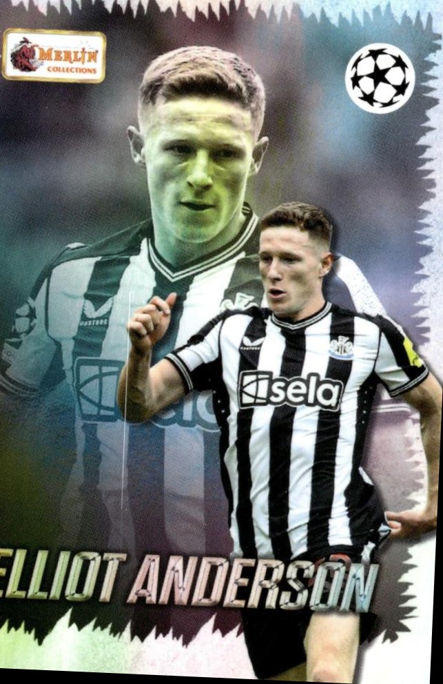 Elliot Anderson 2023 Topps Merlin Heritage UEFA Club Competitions