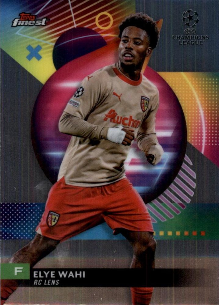 Elye Wahi 2023 Topps Finest UEFA Club Competitions