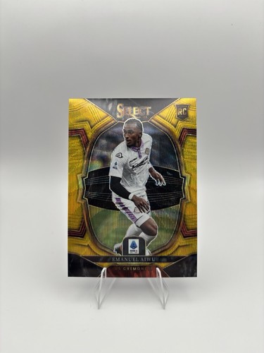 Emanuel Aiwu 2022 Panini Select Serie A Gold Wave Prizm /10