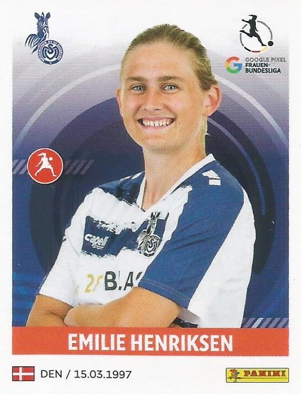 Emelie Henriksen 2023 Panini Frauen Bundesliga Stickers
