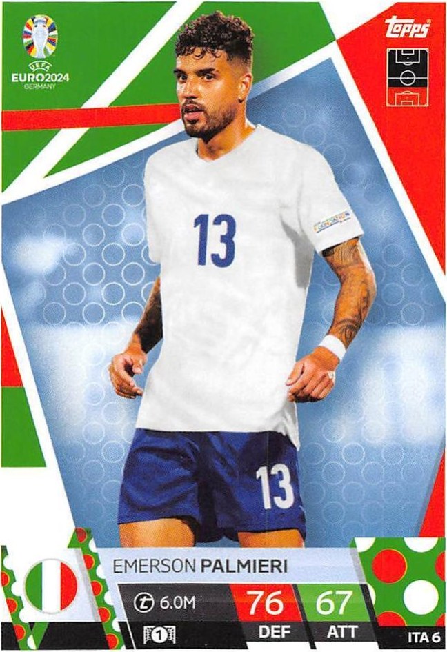 Emerson Palmieri 2024 Topps Match Attax UEFA EURO