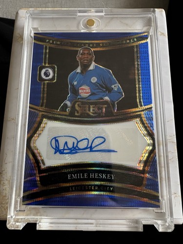 Emile Heskey 2024 Panini Select Blue Pulsar Prizm