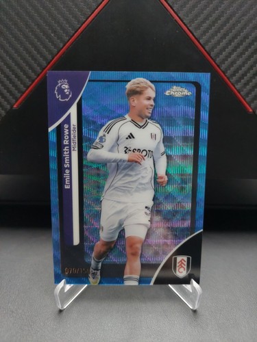 Emile Smith Rowe 2025 Topps Chrome Blue Wave /150