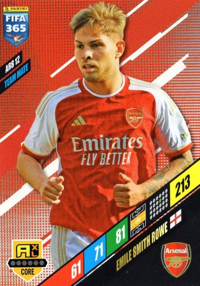 Emile Smith Rowe 2024 Panini Adrenalyn XL FIFA 365