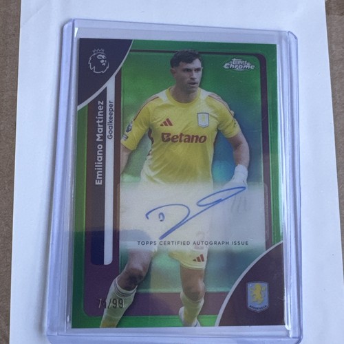 Emiliano Martinez 2026 Topps Chrome /99