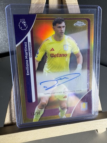Emiliano Martinez 2026 Topps Chrome Gold Chrome /50