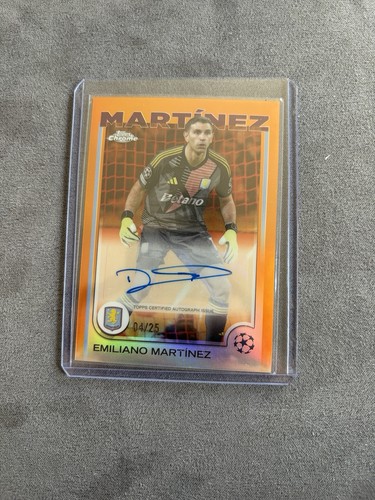 Emiliano Martinez 2024 Topps Chrome Logofractor /25