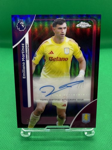 Emiliano Martinez 2025 Topps Chrome Refractor /10