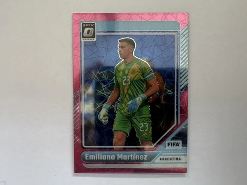 Emiliano Martinez 2024 Panini Donruss FIFA Optic Pink Velocity Prizm /99