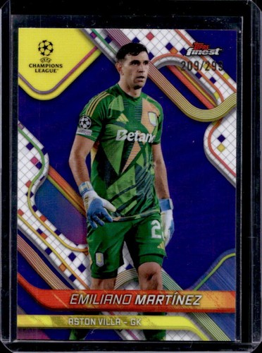Emiliano Martinez 2024 Topps Finest Purple Refractor /299
