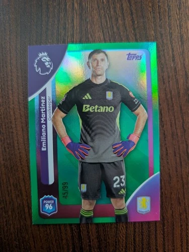 Emiliano Martinez 2025 Topps Premier League Green /99
