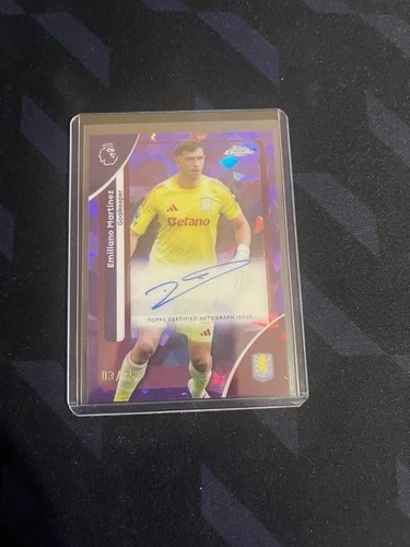 Emiliano Martinez 2025 Topps Premier League Sapphire Purple /15