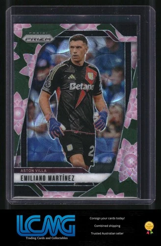 Emiliano Martinez 2024 Panini Prizm Lotus Flower /18