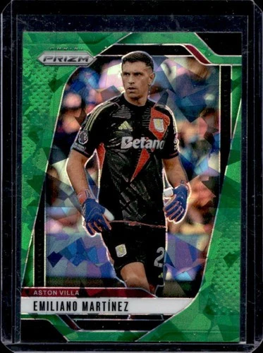 Emiliano Martinez 2024 Panini Prizm Premier League Green Ice #69