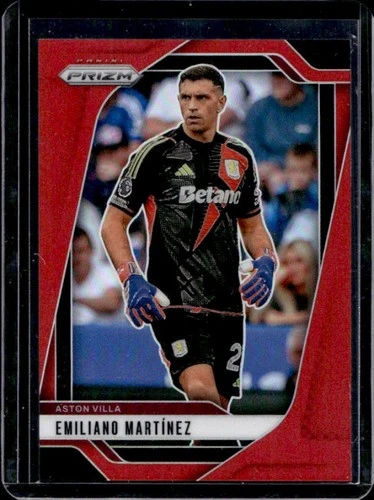Emiliano Martinez 2024 Panini Prizm Premier League Red /199
