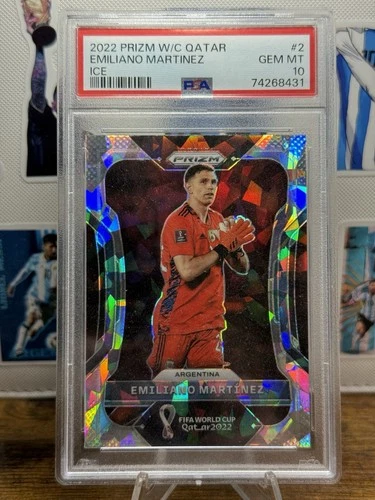 Emiliano Martinez 2022 Panini Prizm World Cup Ice