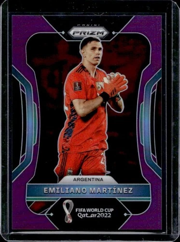 Emiliano Martinez 2022 Panini Prizm World Cup Purple /199