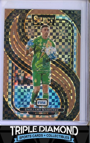 Emiliano Martinez 2024 Panini Select Bronze Checker /75