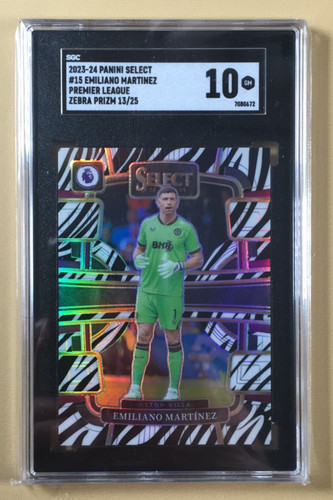 Emiliano Martinez 2023 Panini Select Zebra /25