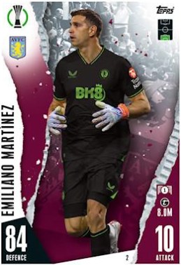 Emiliano Martinez 2023 Topps Match Attax UEFA Club Competitions