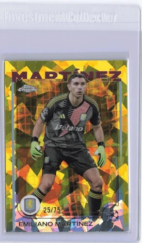 Emiliano Martinez 2024 Topps UCC Sapphire Gold /75