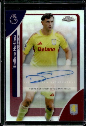 Emiliano Martínez 2026 Topps Cromo Premier League Refractor