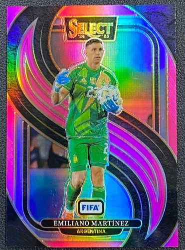 Emiliano Martínez 2024 Panini Select FIFA Pink Prizm /59