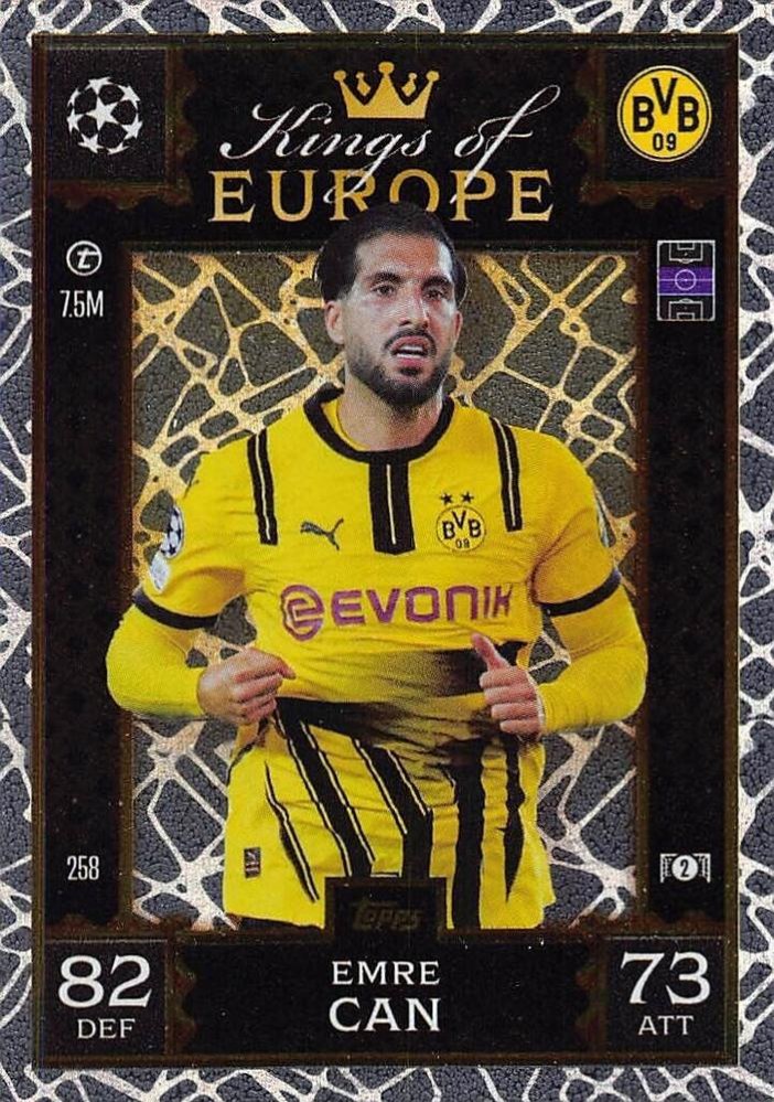 Emre Can 2024 Topps Match Attax UEFA Club Competitions Extra
