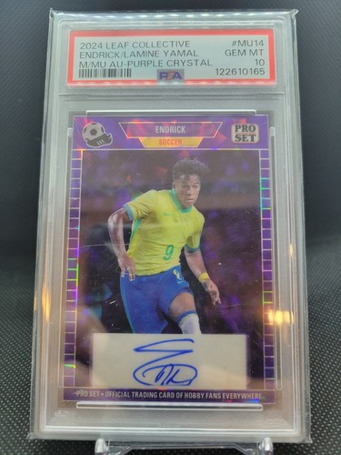 Endrick and Lamine Yamal 2024 Leaf Collective Purple Crystal /7