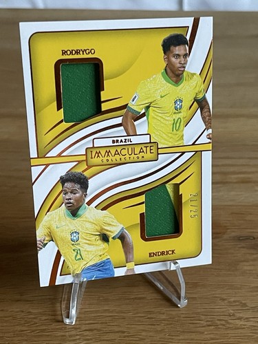 Endrick and Rodrygo 2024 Panini Immaculate /25