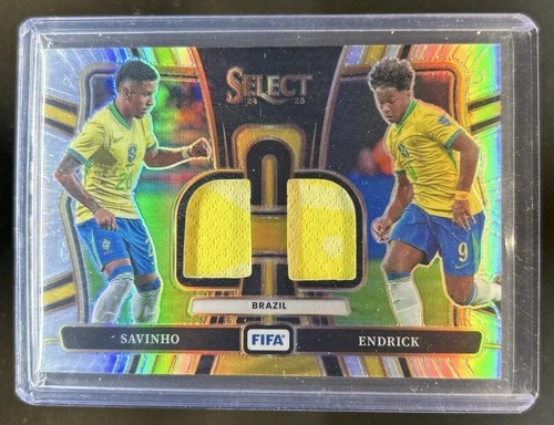 Endrick and Savinho 2024 Panini Select FIFA DS-BRA