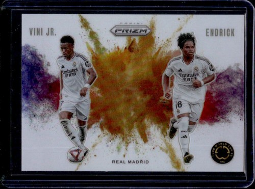 Endrick and Vini Jr. 2025 Panini Prizm Color Blast #10