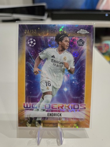 Endrick 2024 Topps Chrome Gold Logofractor /50