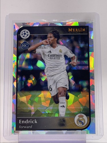 Endrick 2024 Topps Chrome Merlin UEFA Atomic Refractor