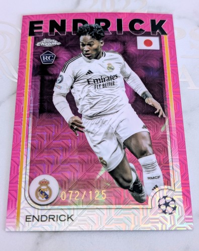 Endrick 2024 Topps Chrome Pink Mojo /125