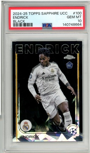 Endrick 2024 Topps Chrome Sapphire Black /10