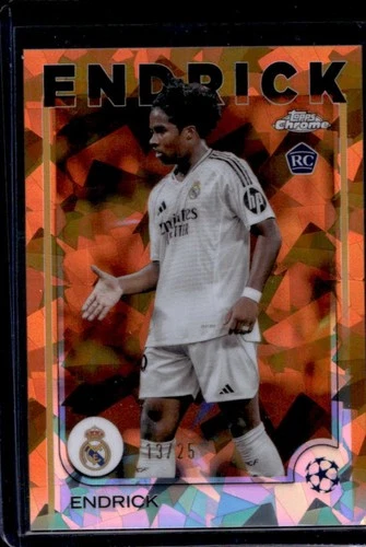 Endrick 2024 Topps Chrome Sapphire Orange /25
