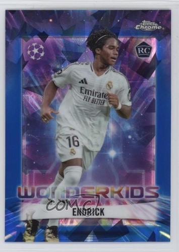 Endrick 2024 Topps Chrome UEFA Club Competitions Sapphire Edition /12
