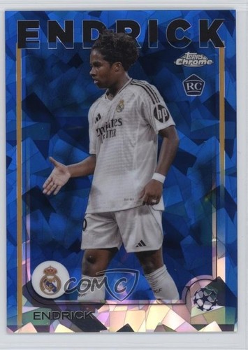 Endrick 2024 Panini Chrome UEFA Club Competitions Sapphire Edition