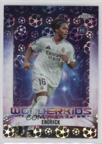 Endrick 2024 Panini Chrome UEFA Club Competitions Starball Refractor